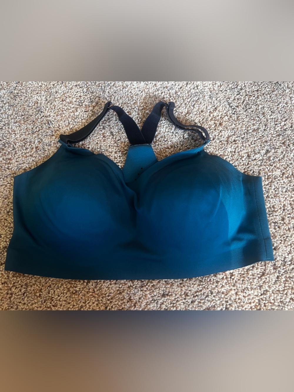 all in motion Teal Seamless Racerback Sports Bra